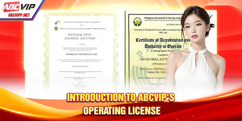 Introduction to ABCVIP's operating license